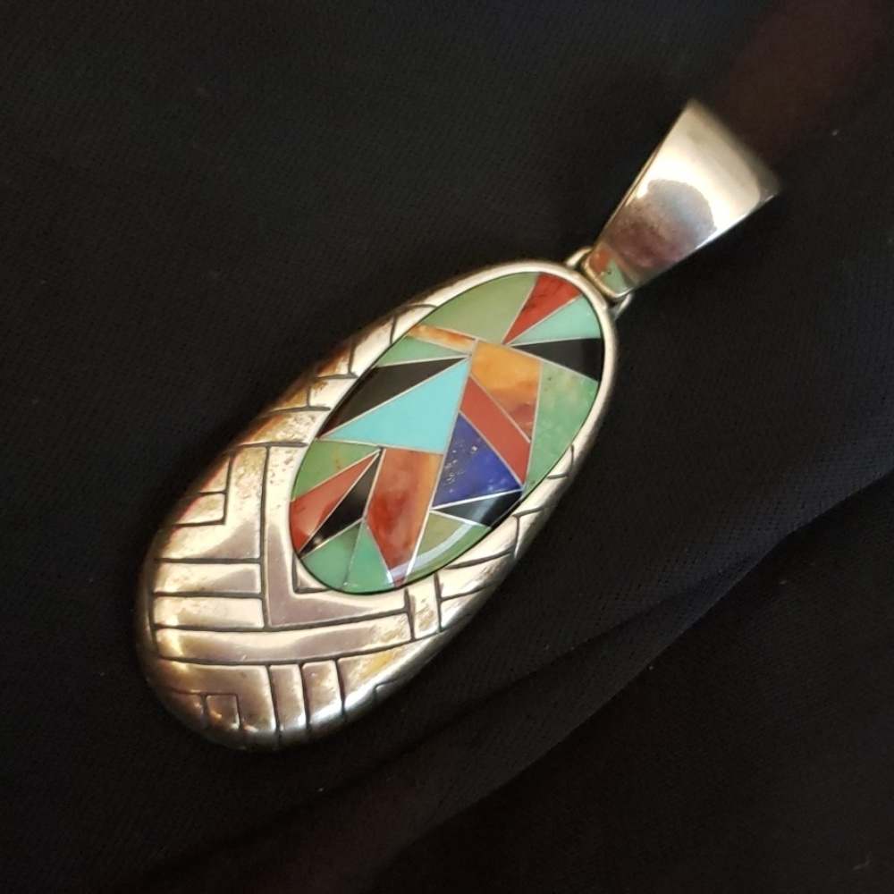 Native American inspired Silver pendant
